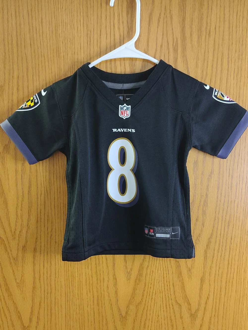 Nike Kids Baltimore Ravens Black #8 Football Jersey